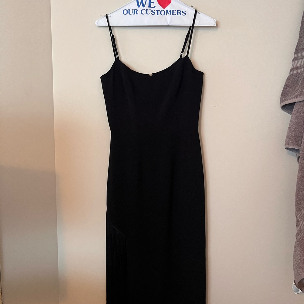 Dress the Population Black Spaghetti Strap Slip Dress